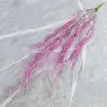 Planta artificial colgante rosa, rama de sauce llorón de plástico blando para decoración. - Rosa oscuro