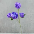 Künstliche lila Hortensie Blumenstrauß 4 Köpfe Seidenblumen Arrangement Heimdekoration - Blau Violett