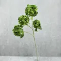 Künstlicher grüner Hortensien Blumenstrauß Detail, lebendige Kunstblume für elegante Innendeko - Grün