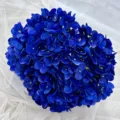 Deep blue artificial hydrangea flower 5 heads silk floral arrangement for home wedding decor - Sapphire Blue