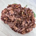Artificial hydrangea flower bunch for home decor, wedding arrangement and floral design. - Chestnut Brown