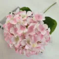Artificial Hydrangea Flower Large Pink Fake Flowers for Wedding Home Floral Arrangement - Light Pink