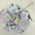 Large artificial hydrangea single stem fake flower for wedding home decor soft furnishing - Light Purple