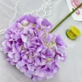 Artificial hydrangea single stem purple silk flower large wedding home decor floral arrangement - Deep purple