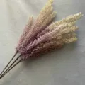 Fleur artificielle détail gros plan dégradé violet épi de blé roseau décoration maison. - Mauve Clair
