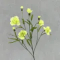 Artificial small carnation flower branch for home decor table centerpiece wedding. - Green