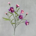 Artificial multi-head carnation flower for home decoration, wedding arrangement, and table decor. - Colorful Purple
