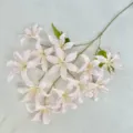 12-head artificial lily flower branch, light pink fake floral for wedding home decor and party. - Light Pink