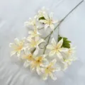 12-head artificial wild lily flower branch fake floral decoration for wedding home decor - Champagne