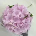 Artificial pink hydrangea flower single stem faux floral for wedding home decor party - Deep Pink