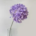 Artificial purple hydrangea single stem flower for wedding decoration and home floral arrangement - Light Purple