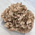 Artificial hydrangea flower branch fake plant for home decor wedding floral arrangement - Dark Coffee