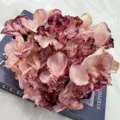 Künstliche Seidenblume Hortensie Vintage Retro Heimdekoration künstliche Blumen Deko - Herbstrosa
