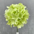 Light green artificial hydrangea flower head for wedding decoration and home decor floral arrangement. - Light Green
