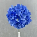 Blue artificial silk hydrangea flower ball for wedding decoration and home interior styling - Dark Blue