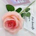 Single artificial rose flower for wedding decoration and floral arrangement setup wholesale. - Pink Heart Charm