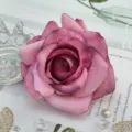 Artificial rose flower head purple gradient fabric floral for wedding arch party decor 1pcs - Color 11