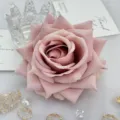 Artificial rose flower head detail shot for wedding decoration, floral arrangement and DIY crafts - Pink Gradient
