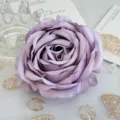 tete de fleur de rose artificielle violette diy mariage fete deco fond photo accessoire - Mauve Clair