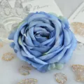 DIY fleur de rose pivoine frisée simulée décoration mariage accessoires de photographie - Dégradé Bleu Vert