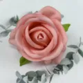 Artificial velvet rose flower head peach pink fake flowers wedding home decor photography props - Glitter