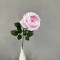 Einzelner Stiel rosa Austin Kunstblume Rose für Heimtisch Vase Dekoration und Display - Hellviolett