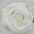 White artificial rose flower head, silk rose petals for wedding home decor DIY craft. - White Style 2