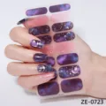 Galaxy nail art wraps galassia 3d foglia d'oro glitter luna adesivi per unghie manicure - Adesivi per Nail Art Cielo Stellato (ZE-0723) / Unghie finte e lima per unghie