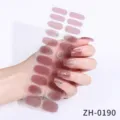 Gradient star glitter gel nail wraps waterproof custom 22-tip manicure stickers for women - ZH-0190 / Press-on Nails and Nail File