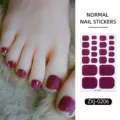 Pegatinas de uñas de los pies rosa con purpurina, uñas postizas brillantes de playa. - Purpurina Brillante (ZXJ-0206) / Uñas postizas y lima de uñas / Multicolor