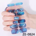 Strisce smalto per unghie cielo stellato adesivi 3D luna costellazione nail art decor - Adesivi per Nail Art Cielo Stellato (ZE-0824) / Unghie finte e lima per unghie