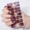 Adesivi per unghie con glitter galassia sfumati, eleganti strisce di manicure in gel. - Adesivi per Nail Art Cielo Stellato (ZE-0722) / Unghie finte e lima per unghie