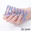 Set de pegatinas de uñas con brillo de cielo estrellado degradado decoración de manicura - Pegatinas de Nail Art de Cielo Estrellado (ZE-0294) / Uñas postizas y lima de uñas