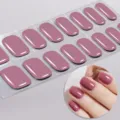 Αυτοκόλλητα νυχιών ημισκληρυμένα UV gel, ροζ μωβ περιτύλιγμα νυχιών, γρήγορη σκλήρυνση. - Роζ Μωβ (NF240084) / Αυτοκόλλητα + Κουτί + Μαντηλάκι Οινοπνεύματος + Λίμα + Ξύλινο Ραβδί