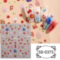 Pegatinas de uñas de tomate en relieve 5D bonitos adhesivos de frutas para diseño de uñas - 5D-0375 (Frutas y Verduras) / Lámina desnuda de 85*100 mm