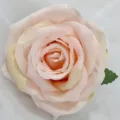 Künstlicher Rosenblütenkopf, pfirsichrosa Seidenrose für DIY Kränze und florale Dekoration. - Dunkelrosa