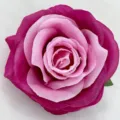 Kunstblumen Rosenkopf künstliche Seidenblumen für DIY Gestecke Hochzeitsdeko rosa magenta - Dunkelrosenrot