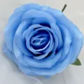 Blaue künstliche Rosen Blüten Köpfe für DIY Hochzeit Girlande Hotel Zuhause Party Dekor - Himmelblau