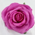 Künstliche Rosenblüte rosa Stoffblume für Hochzeit Heimwerker Handwerk Dekoration - Leuchtendes Rosa
