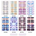 Set di pellicole per unghie cielo stellato glitter luna galaxie adesivi unghie variante 01 - Unghie finte nude + due lime per unghie