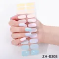 Adesivi per unghie sfumati stelle luna, strisce di manicure lucide per donne. - Stile Stella Luna Sfumato (ZH-0308)