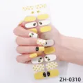 22 punte adesivo per unghie ape gialla margherita floreale manicure per donne ragazze - Stile Ape Piccola Margherita (ZH-0310)