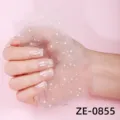 3D argento glitter stella adesivi per unghie smalto trasparente per manicure brillante. - Adesivi per Nail Art Cielo Stellato (ZE-0855) / Unghie finte e lima per unghie