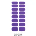 Purple glitter nail wraps detail view, shimmering gradient adhesive nail art stickers for women. - Press-on Nails and Nail File