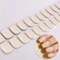 Nude gel nagelwraps UV-vrije zelfklevende manicure strips eenvoudige effen kleur nail art - BSA-0061