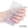 Gradient glitter nail wraps colorful nail art stickers for women daily manicure style fashion - ZE-0393