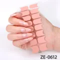 French pink silver glitter gel nail wrap stickers cross-border custom manicure sheet - Pink French Silver Glitter Edge (ZE-0612) / Press-on Nails and Nail File