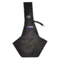 Bolsa bandolera ergonómica para transportar mascotas gatos y perros pequeños, ideal para viajes. - Negro