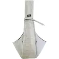 Bolso bandolera transpirable y plegable para gatos y perros pequeños, transportín portátil de viaje. - Gris claro