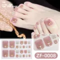 Parche de uñas de los pies con pedrería 3D de concha de verano, estilo lindo y resistente. - Arte de Uñas de Diamante de Concha de Verano (ZF-0008) / Uñas postizas y lima de uñas